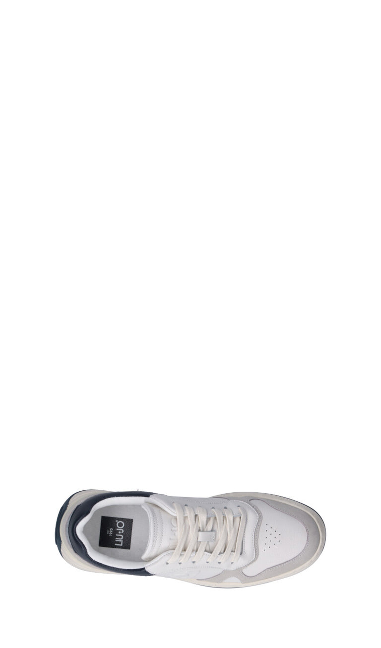 LIU JO Sneaker uomo bianca/blu in pelle