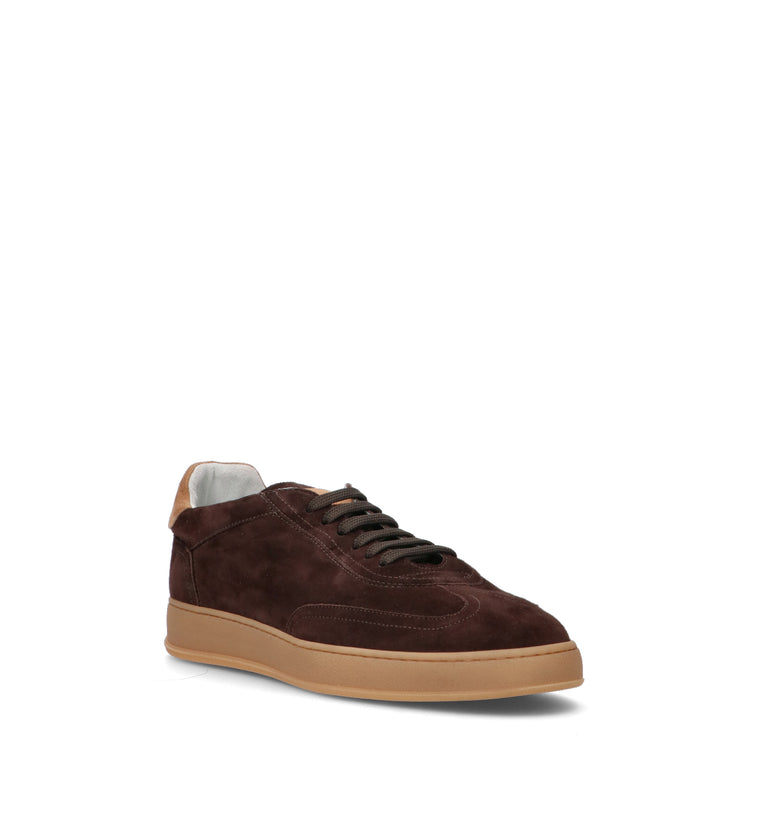 SOLDINI 80 Sneaker uomo marrone in suede