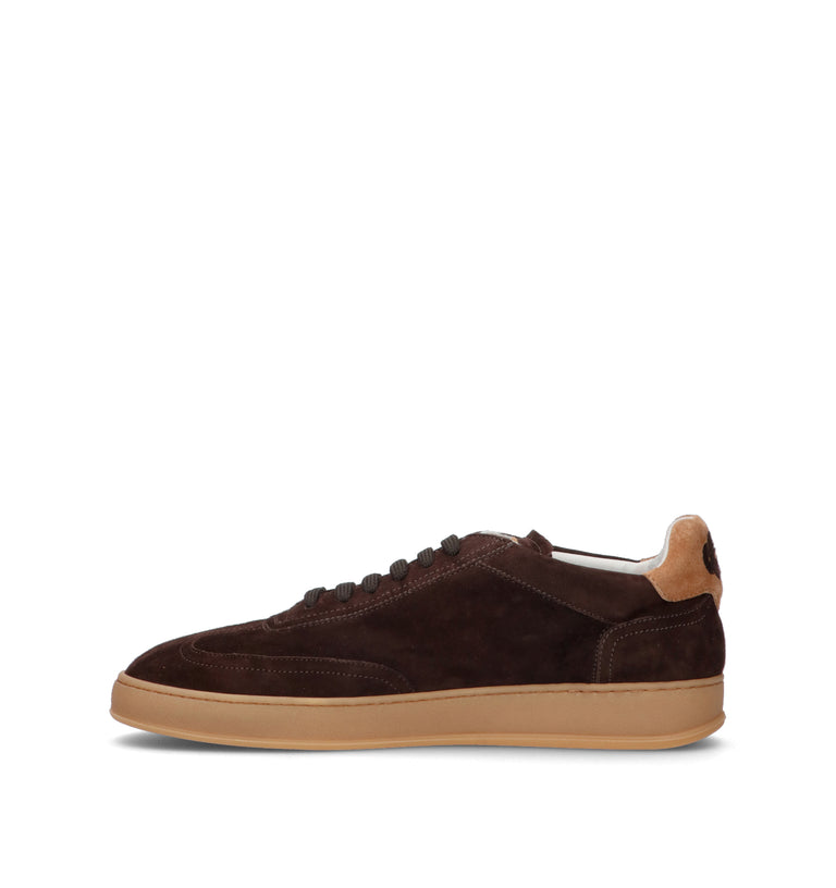 SOLDINI 80 Sneaker uomo marrone in suede