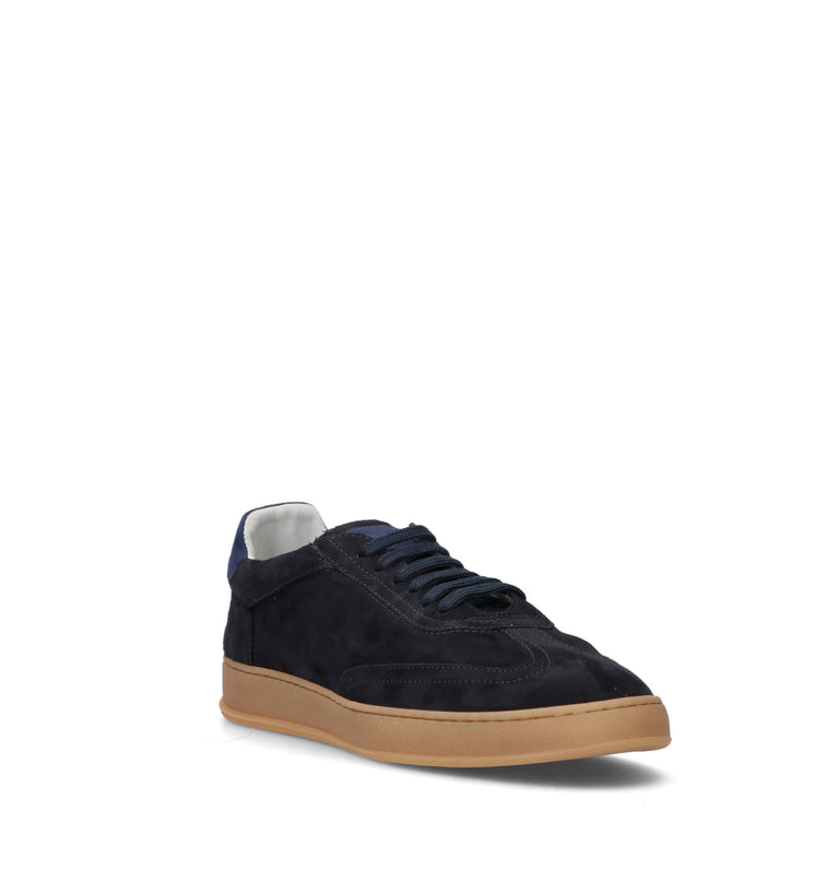 SOLDINI 80 Sneaker uomo blu in suede