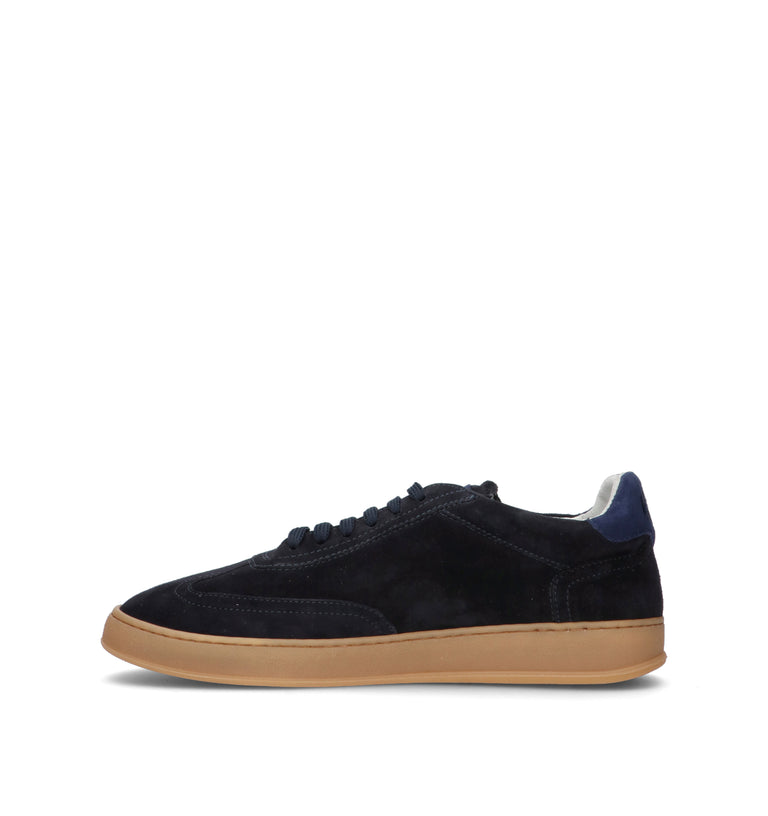 SOLDINI 80 Sneaker uomo blu in suede