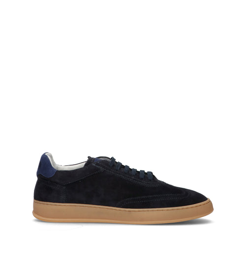 SOLDINI 80 Sneaker uomo blu in suede