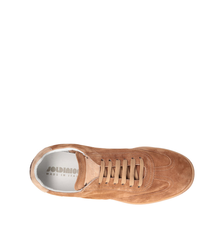 SOLDINI 80 Sneaker uomo cuoio in suede