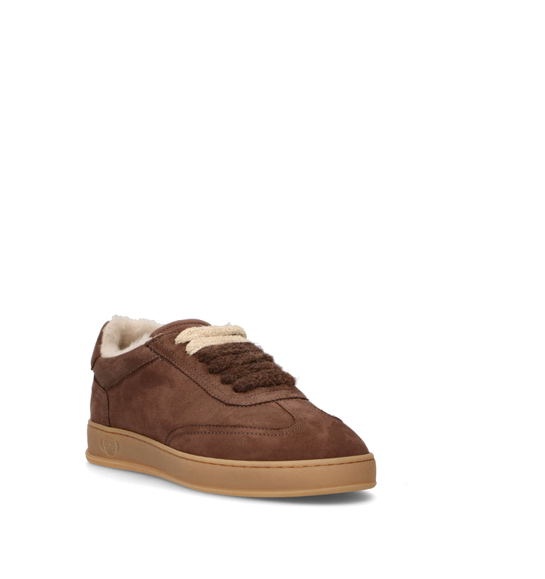 SOLDINI 80 Sneaker donna marrone in suede