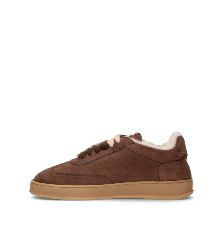 SOLDINI 80 Sneaker donna marrone in suede