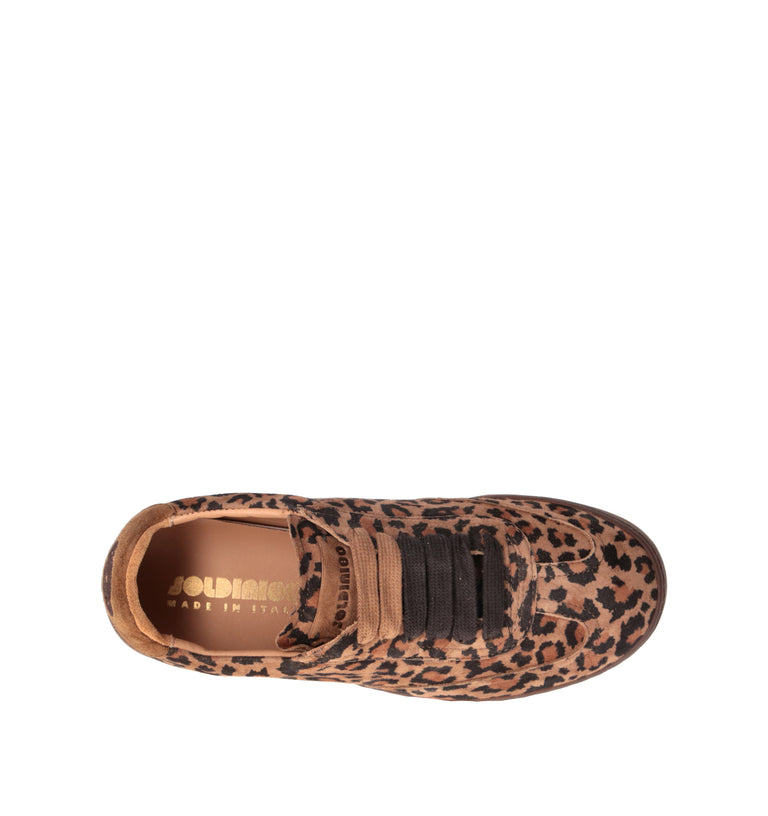 SOLDINI 80 Sneaker donna leopardata in suede