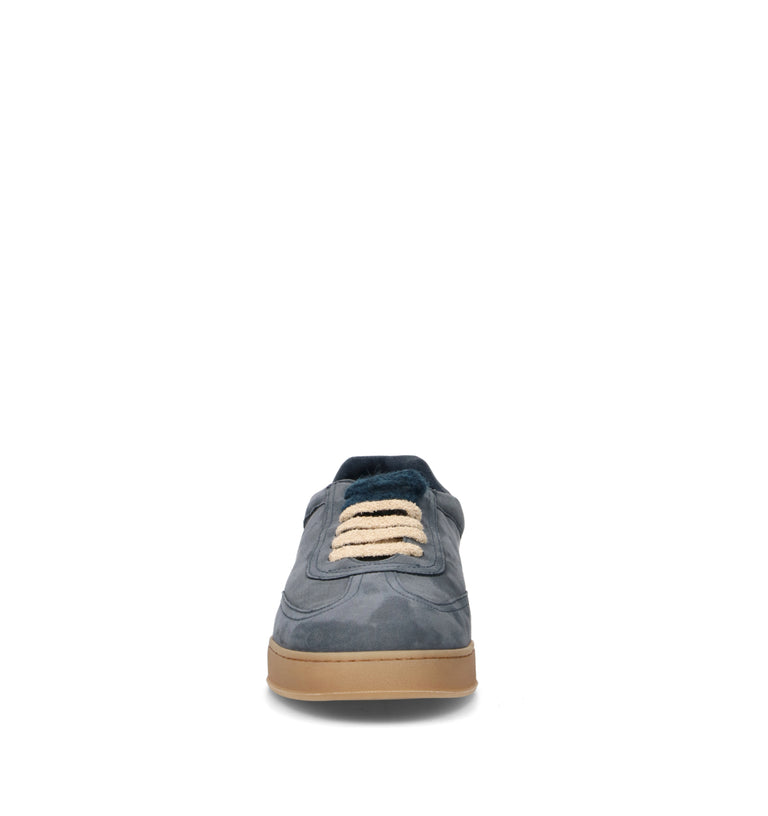 SOLDINI 80 Sneaker uomo blu in suede