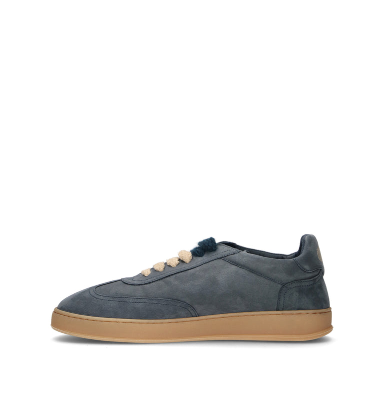 SOLDINI 80 Sneaker uomo blu in suede