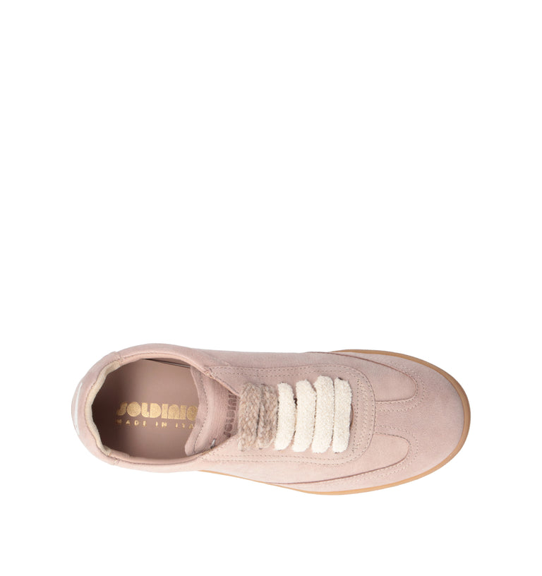SOLDINI 80 Sneaker donna cipria in suede