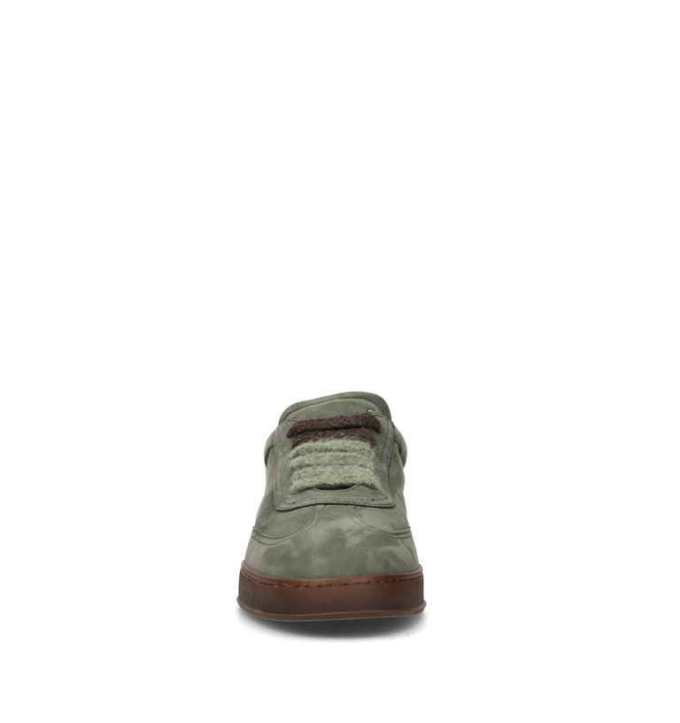SOLDINI 80 Sneaker uomo verde in suede