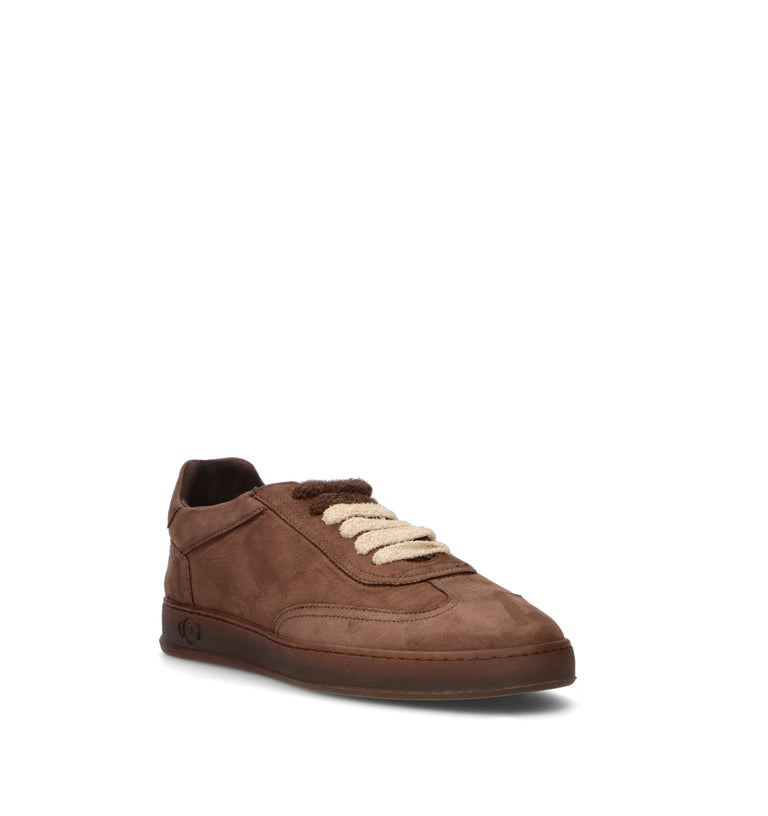 SOLDINI 80 Sneaker uomo marrone in suede