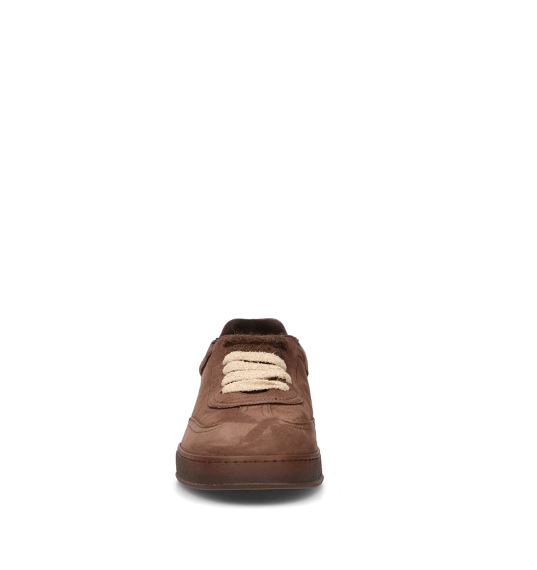 SOLDINI 80 Sneaker uomo marrone in suede