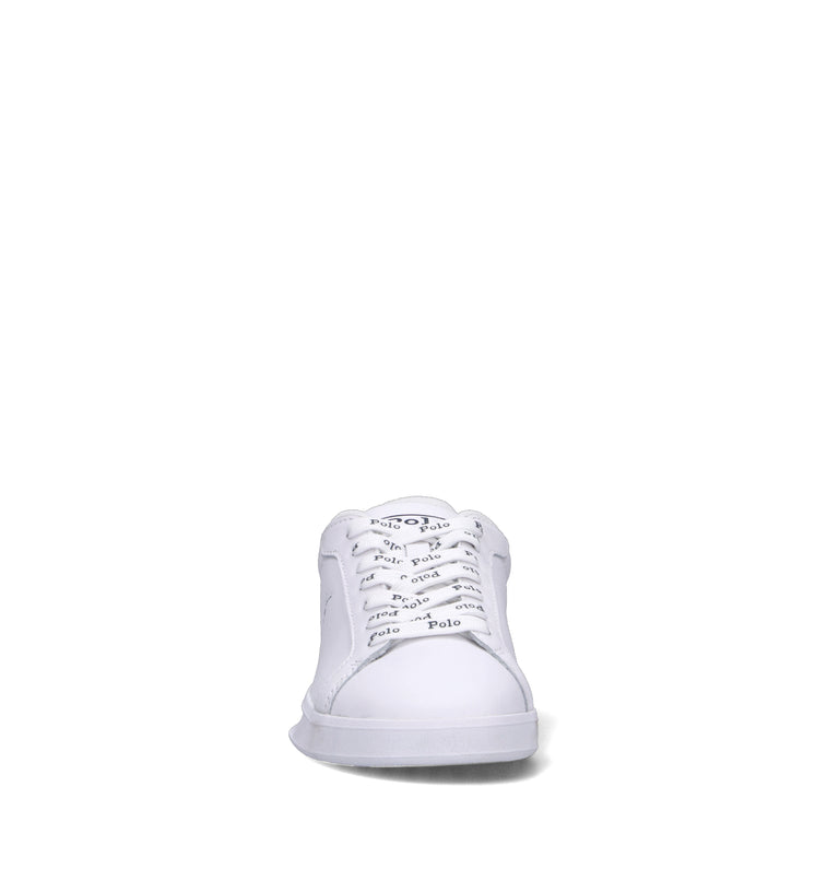 POLO RALPH LAUREN Sneaker donna bianca/blu in pelle