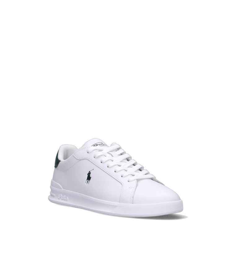 POLO RALPH LAUREN Sneaker uomo bianca/verde in pelle