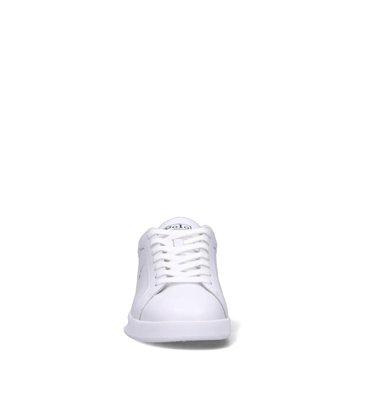 POLO RALPH LAUREN Sneaker uomo bianca/verde in pelle