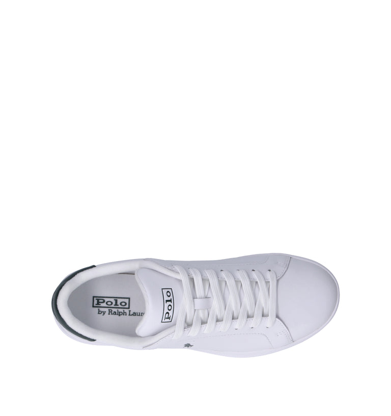 POLO RALPH LAUREN Sneaker uomo bianca/verde in pelle