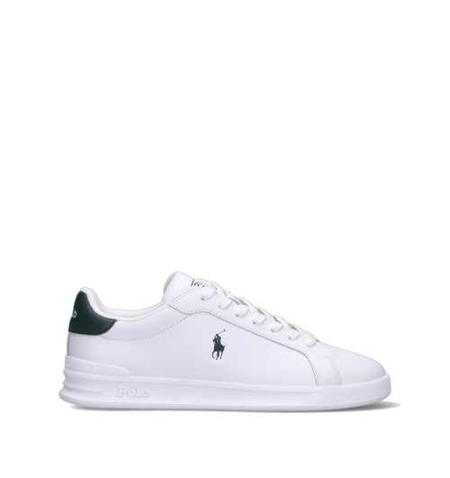 POLO RALPH LAUREN Sneaker uomo bianca/verde in pelle
