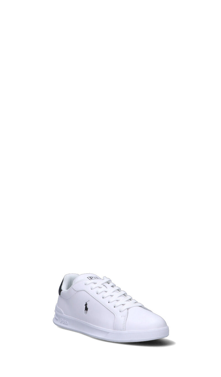 POLO RALPH LAUREN Sneaker uomo bianca/nera in pelle