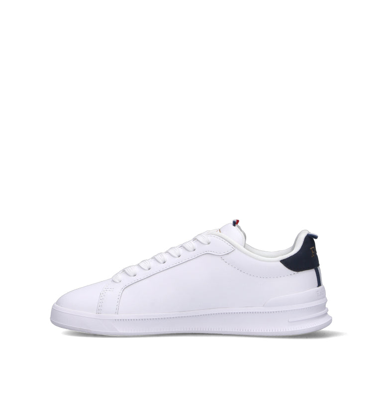 POLO RALPH LAUREN Sneaker donna bianca/blu in pelle