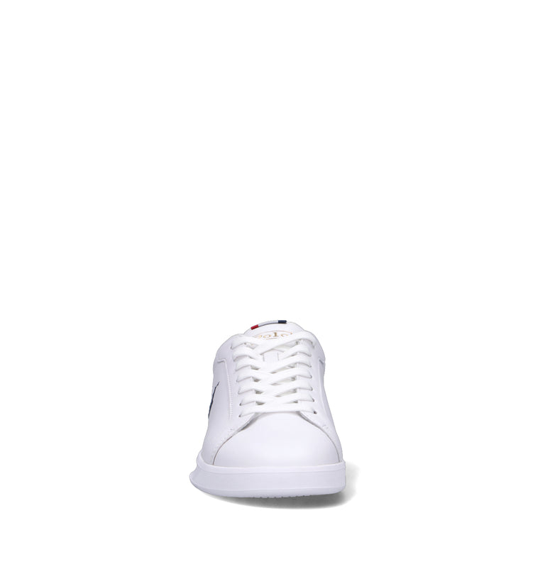 POLO RALPH LAUREN Sneaker uomo bianca in pelle