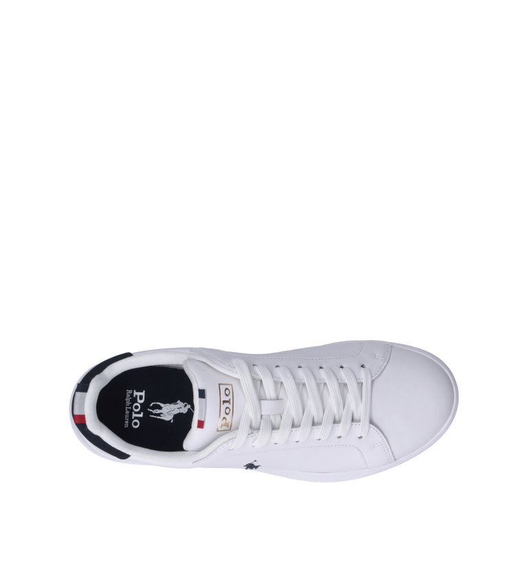 POLO RALPH LAUREN Sneaker uomo bianca in pelle