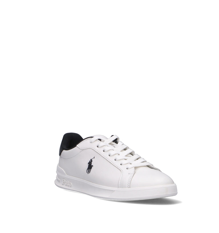 POLO RALPH LAUREN Sneaker donna bianca/nera in pelle