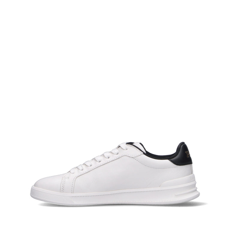 POLO RALPH LAUREN Sneaker donna bianca/nera in pelle
