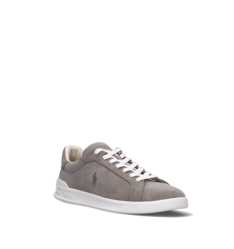 POLO RALPH LAUREN Sneaker uomo grigia in suede
