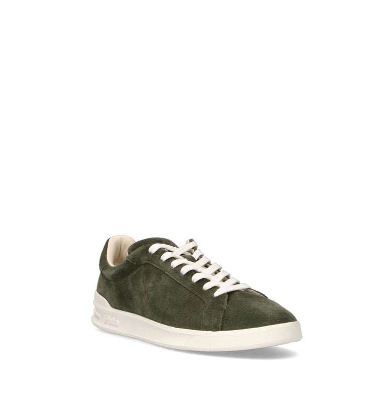 POLO SPORT Sneaker uomo verde in suede
