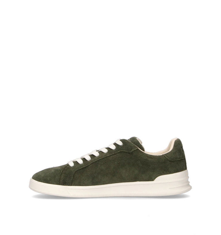 POLO SPORT Sneaker uomo verde in suede