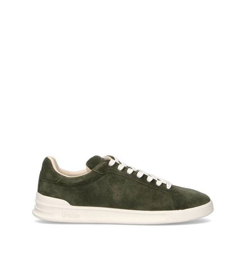 POLO SPORT Sneaker uomo verde in suede