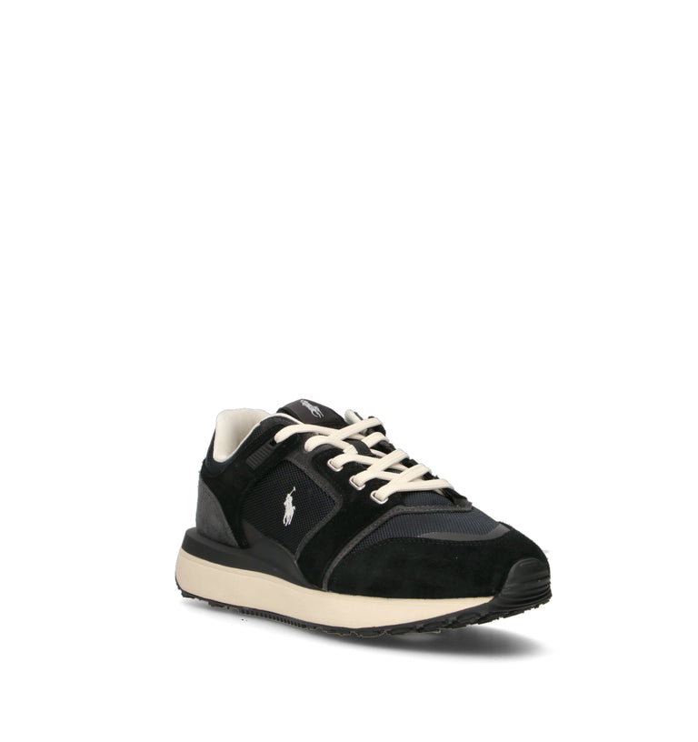 POLO SPORT Sneaker uomo nera in suede