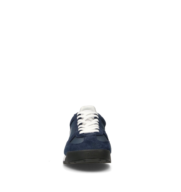 POLO SPORT Sneaker uomo blu in suede