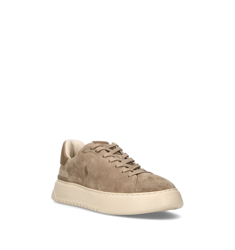 POLO SPORT Sneaker uomo taupe in suede
