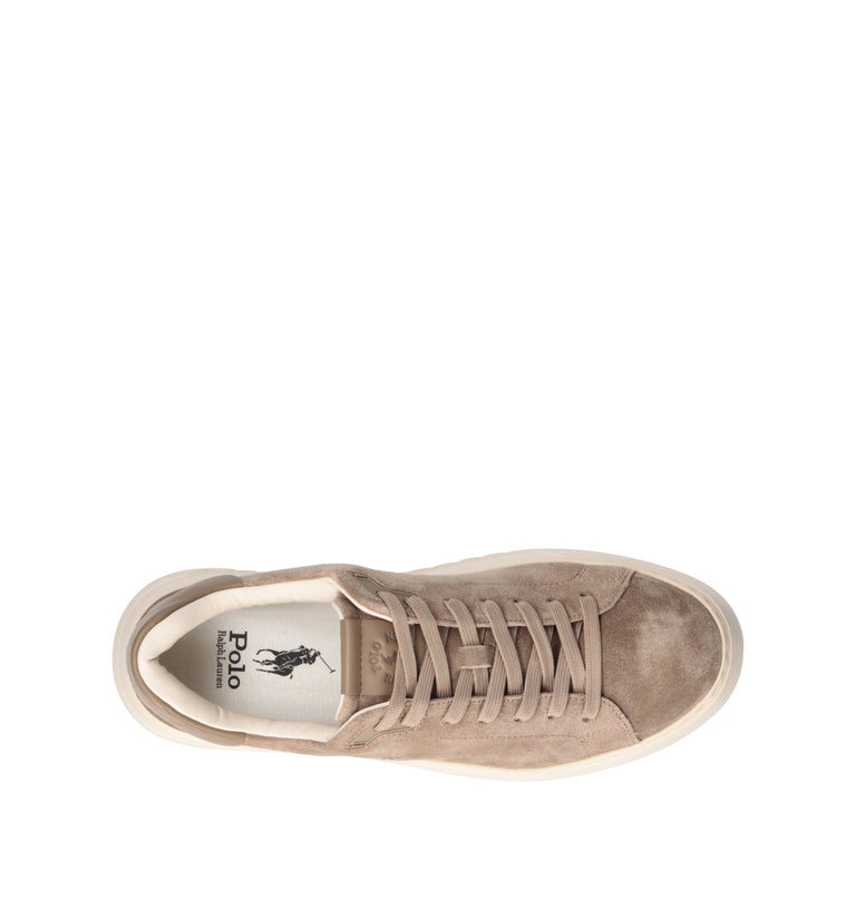 POLO SPORT Sneaker uomo taupe in suede