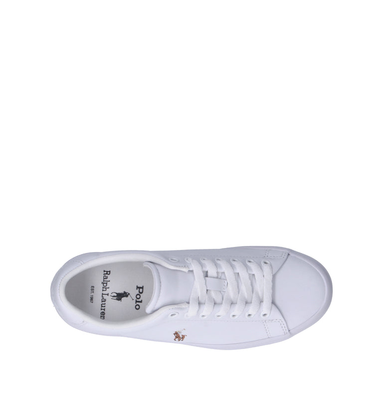 POLO RALPH LAUREN Sneaker donna bianca in pelle