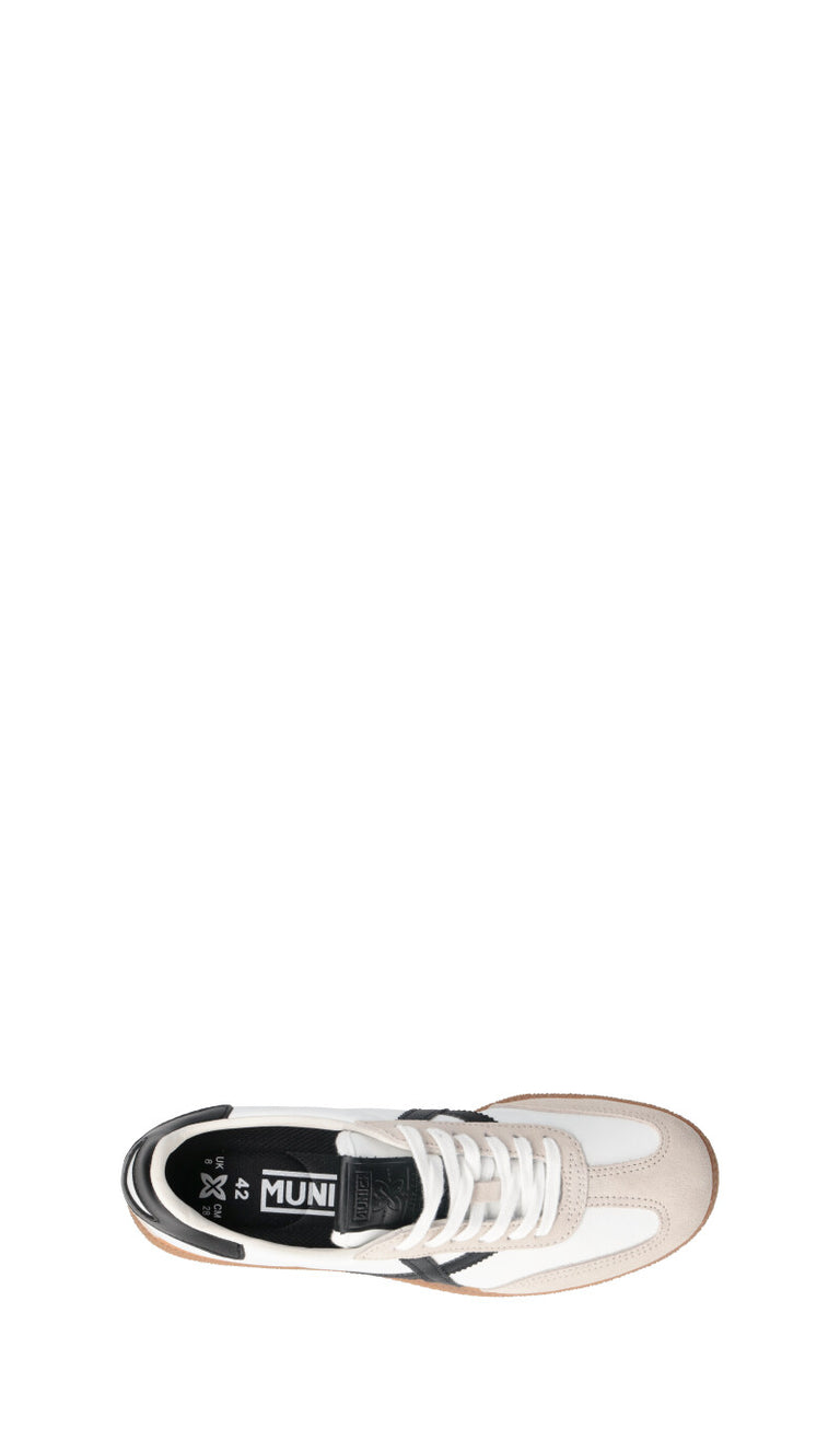 MUNICH - X-COURT Sneaker uomo bianca/nera in pelle