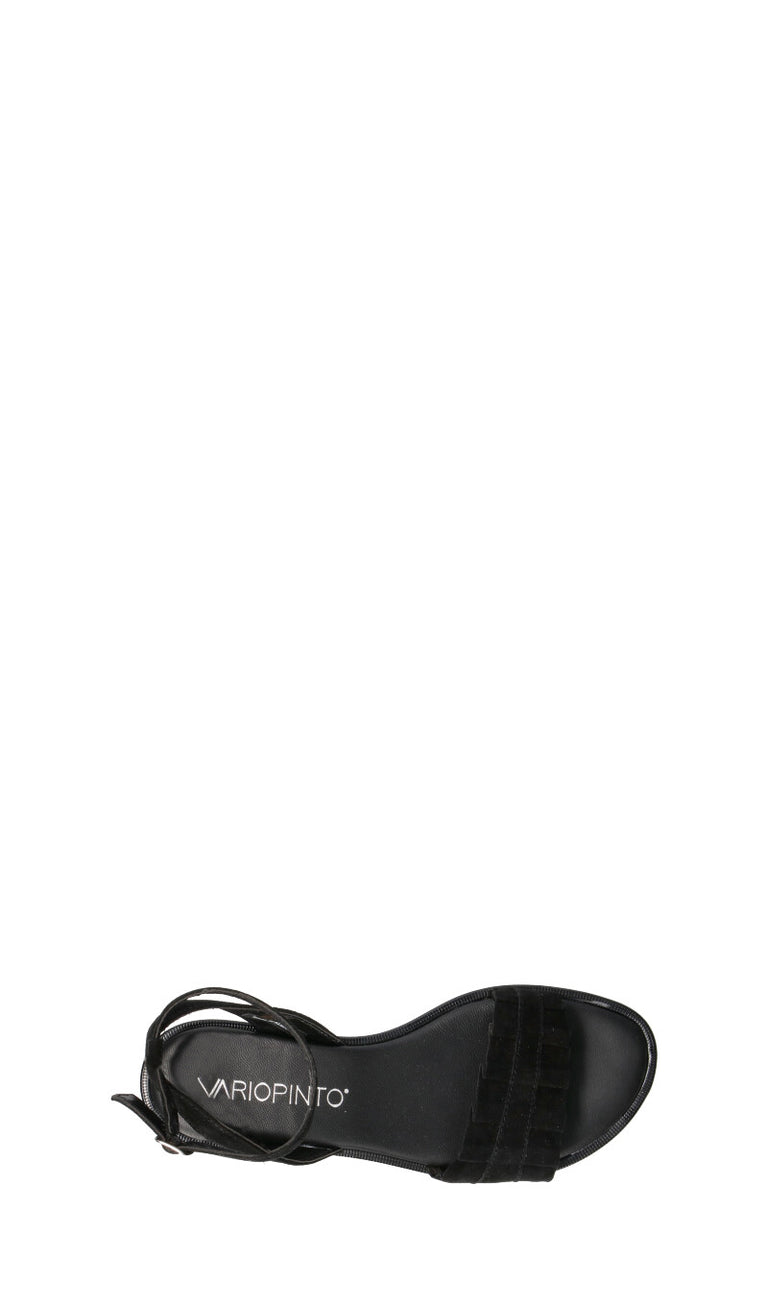 VARIOPINTO Sandalo donna nero in suede