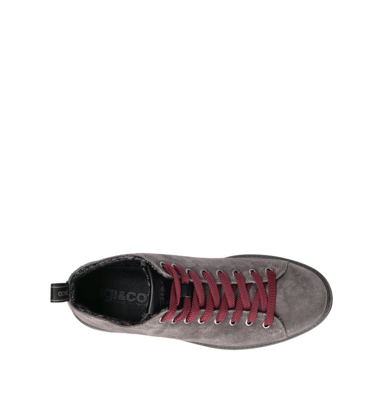 IGI&CO Sneaker uomo grigia in suede