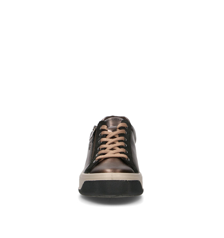 IGI&CO Sneaker donna nera/bronzo in pelle