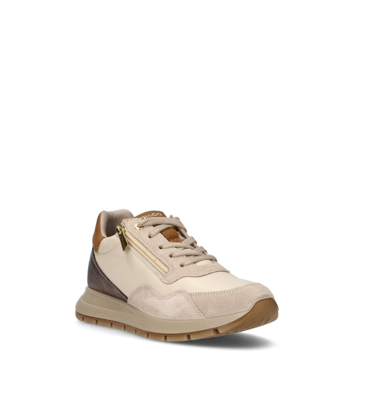 IGI&CO Sneaker donna panna in pelle