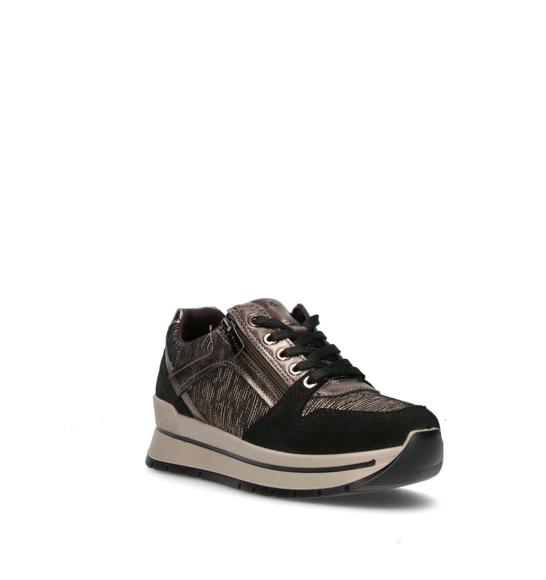 IGI&CO Sneaker donna nera in pelle