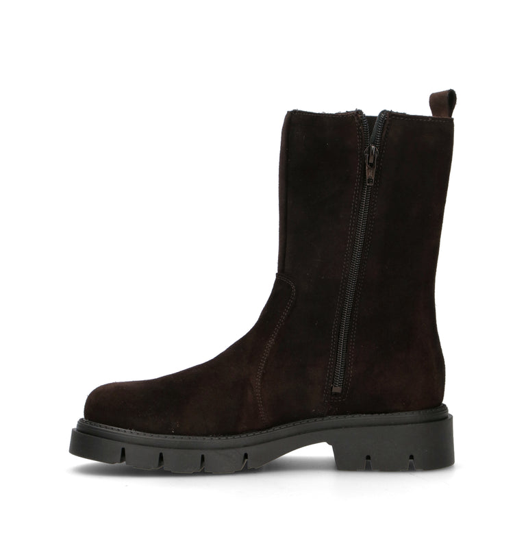 RABARBARO Beatles donna testa di moro in suede