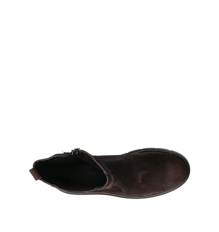 RABARBARO Beatles donna testa di moro in suede