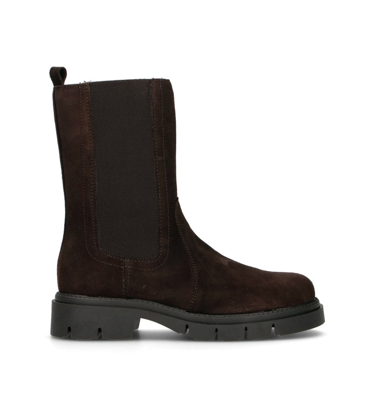 RABARBARO Beatles donna testa di moro in suede