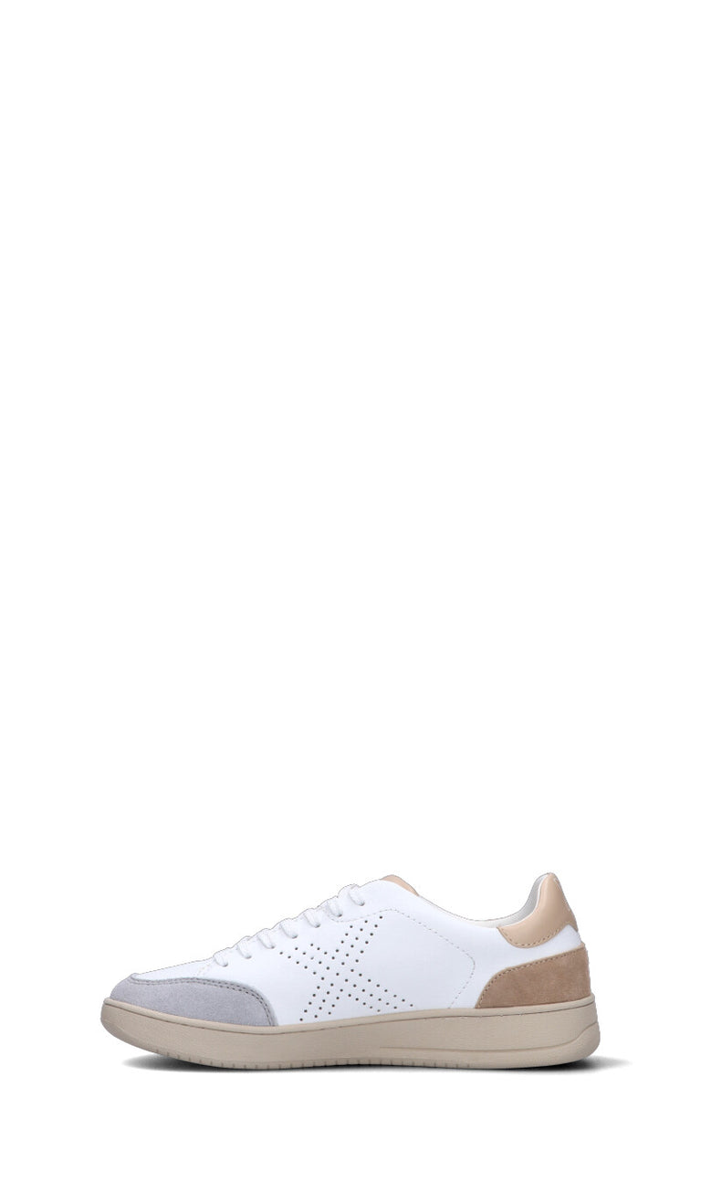 MUNICH - X-COURT Sneaker donna bianca/beige in pelle