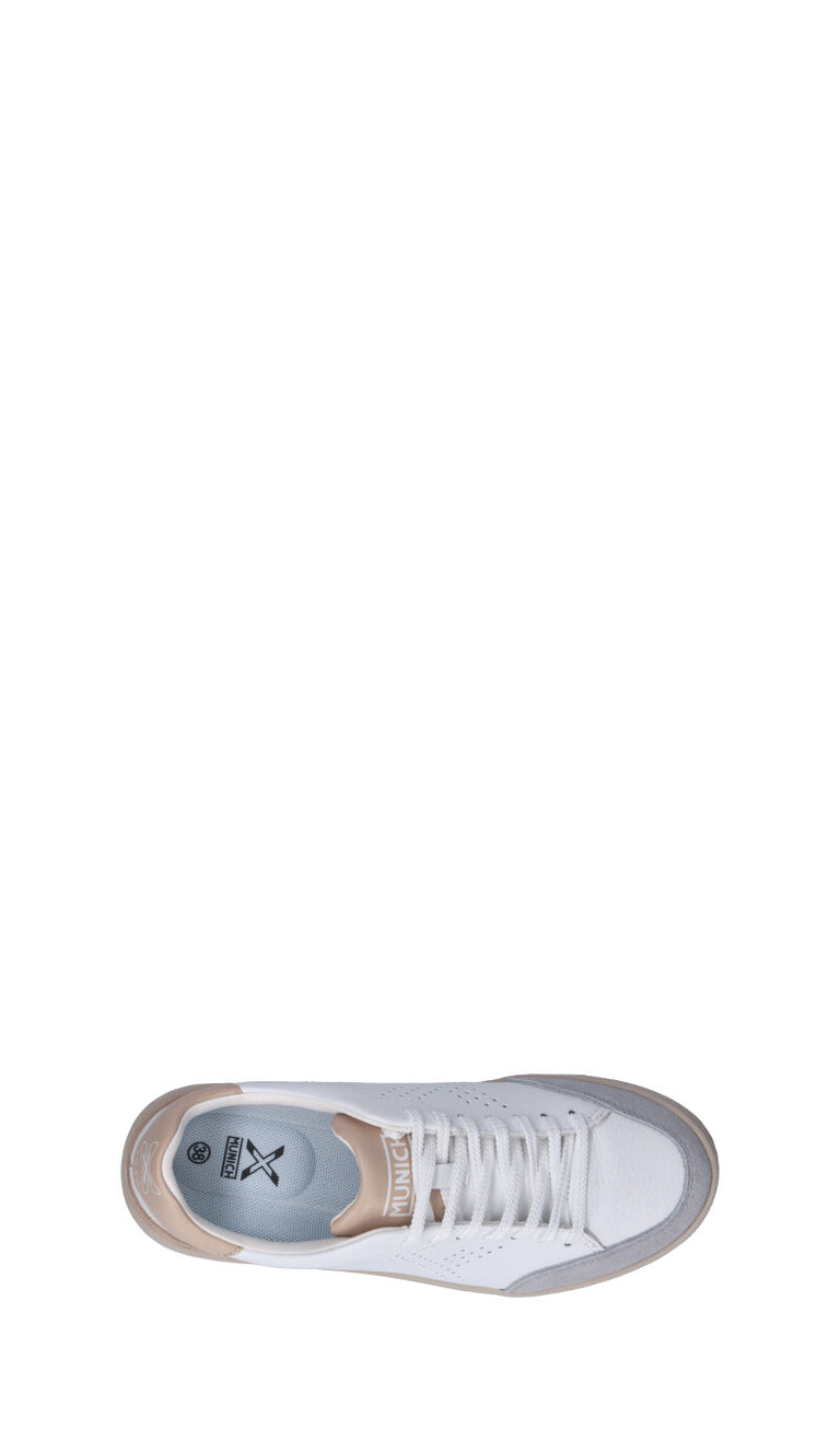 MUNICH - X-COURT Sneaker donna bianca/beige in pelle