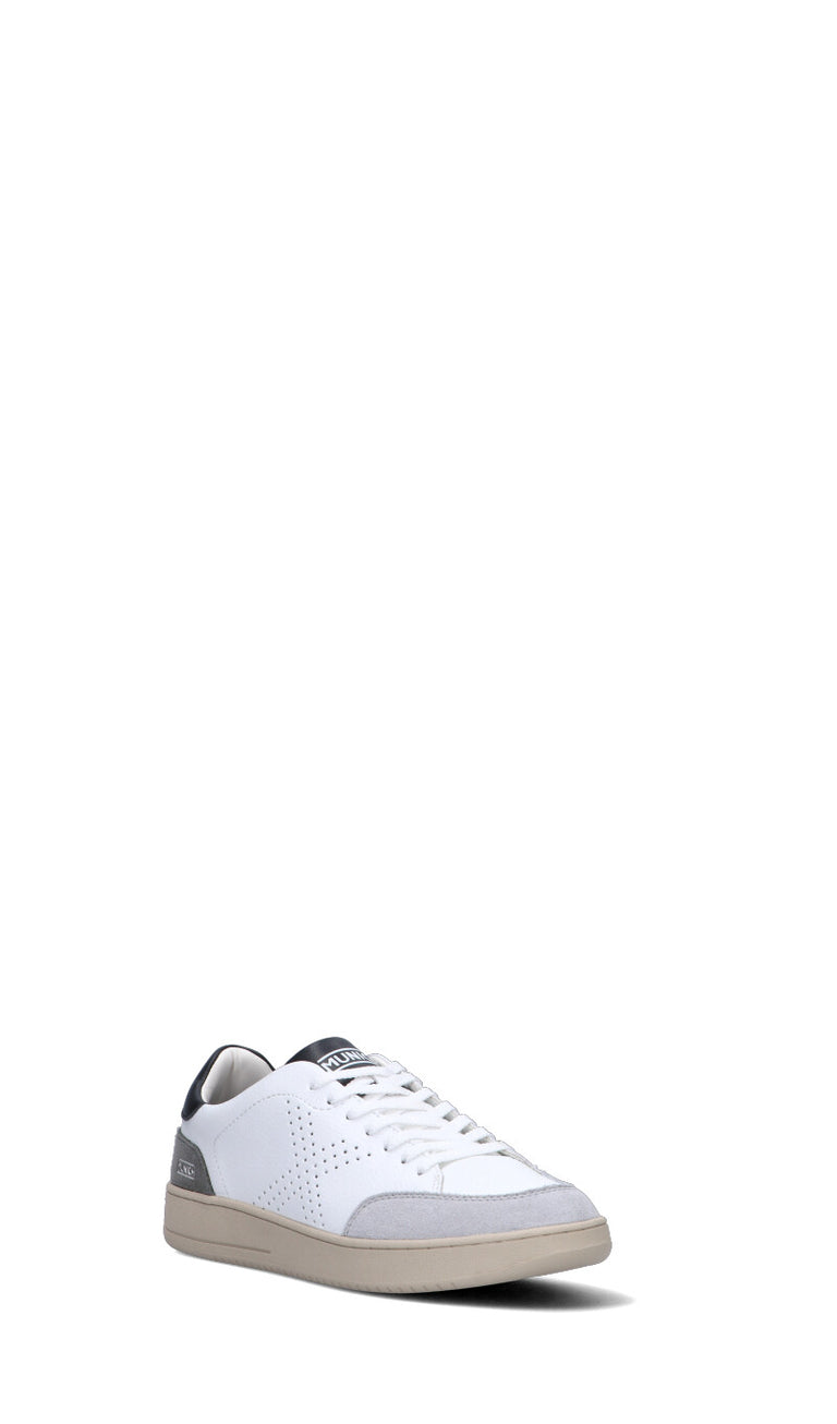 MUNICH - X-COURT Sneaker uomo bianca/nera in pelle