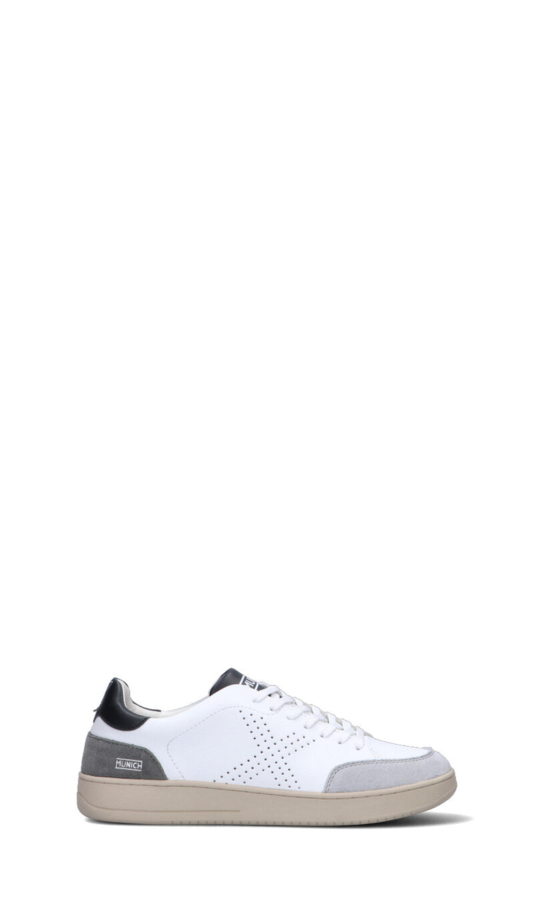 MUNICH - X-COURT Sneaker uomo bianca/nera in pelle