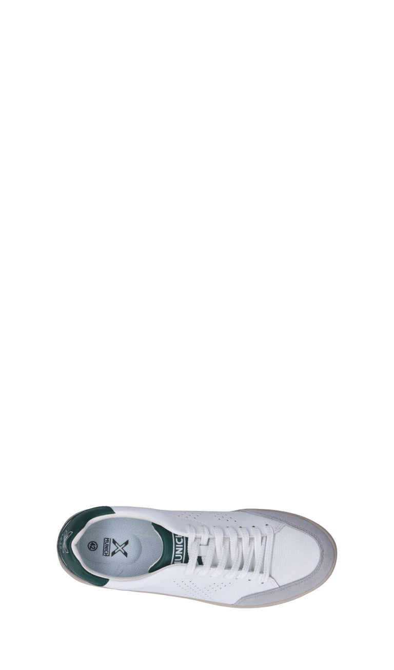 MUNICH - X-COURT Sneaker uomo bianca/verde in pelle